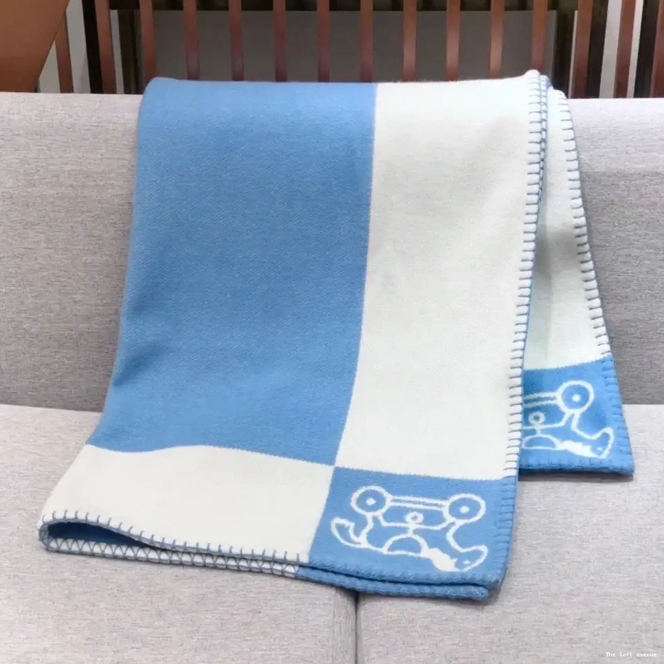THROW HERMES BABY BLANKET WOOL ADADA AVALON 0702